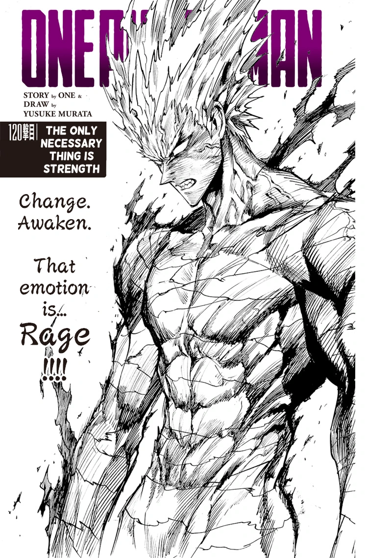 One Punch Man Manga Chapter 120 page 1 - The Only Necessary Thing Is Strength