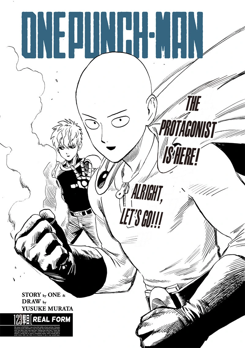 One Punch Man Manga Chapter 123 page 1 - Real Form