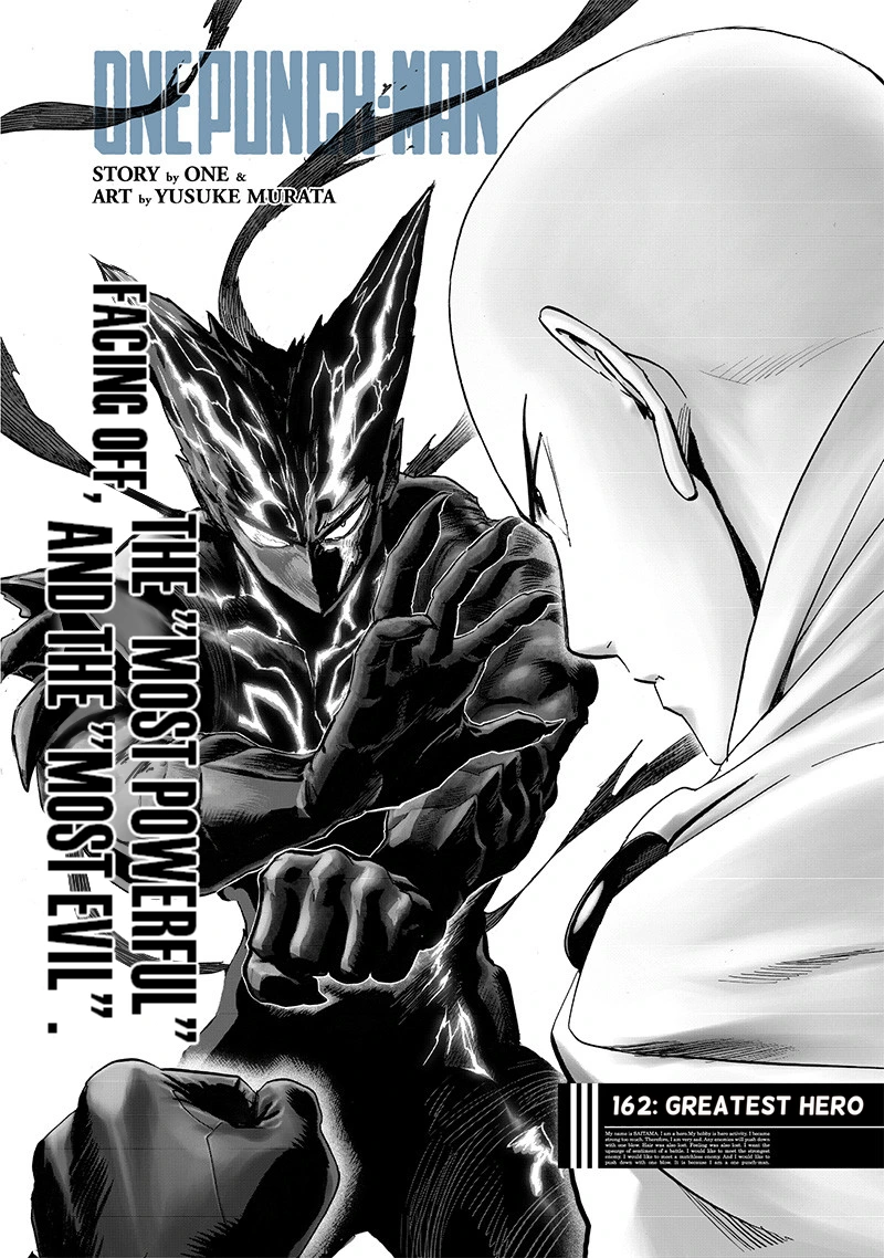 One Punch Man Manga Chapter 162 page 1 - Greatest Hero
