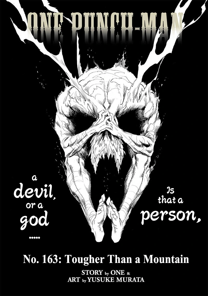 One Punch Man Manga Chapter 163 page 1 - Tougher Than a Mountain