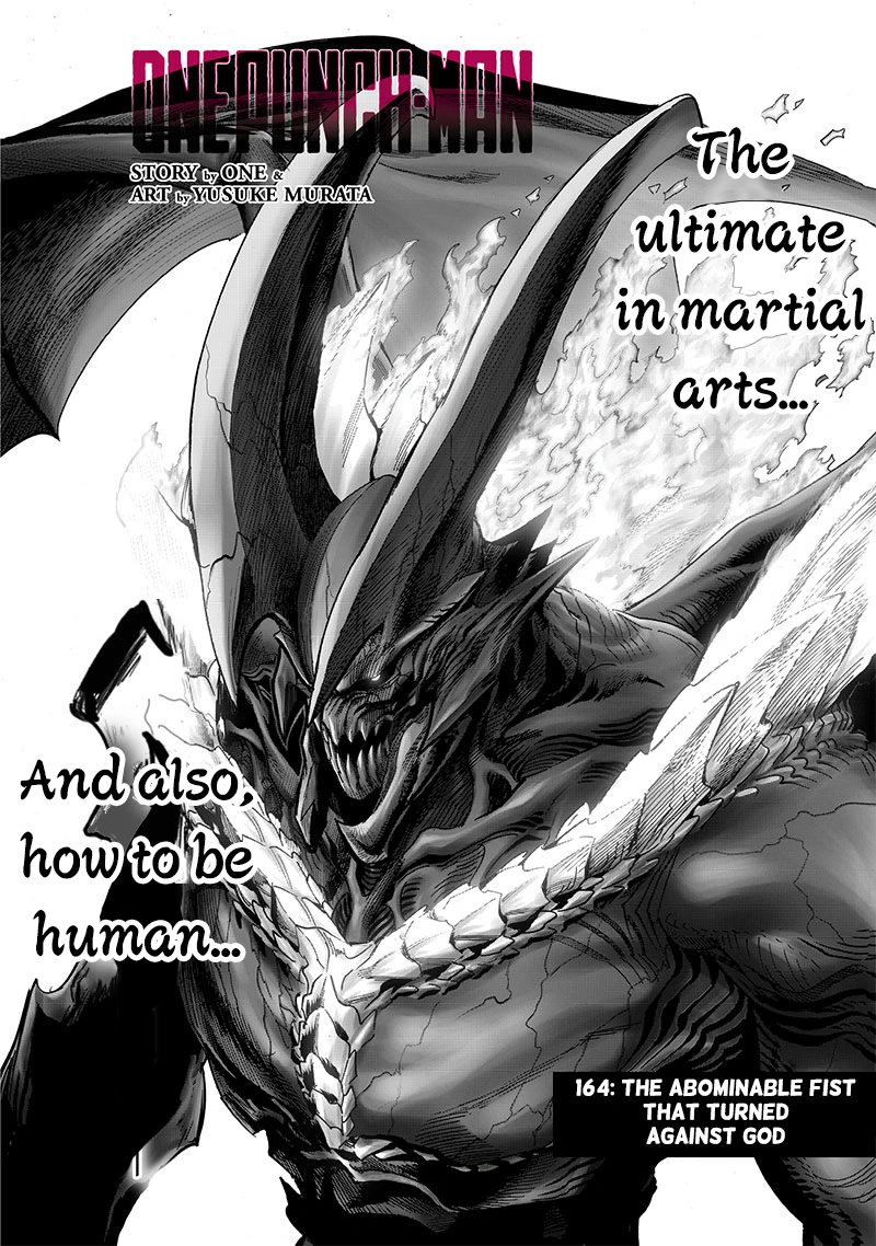 One Punch Man Manga Chapter 164 page 1 - The Abominable Fist That Turned Against God