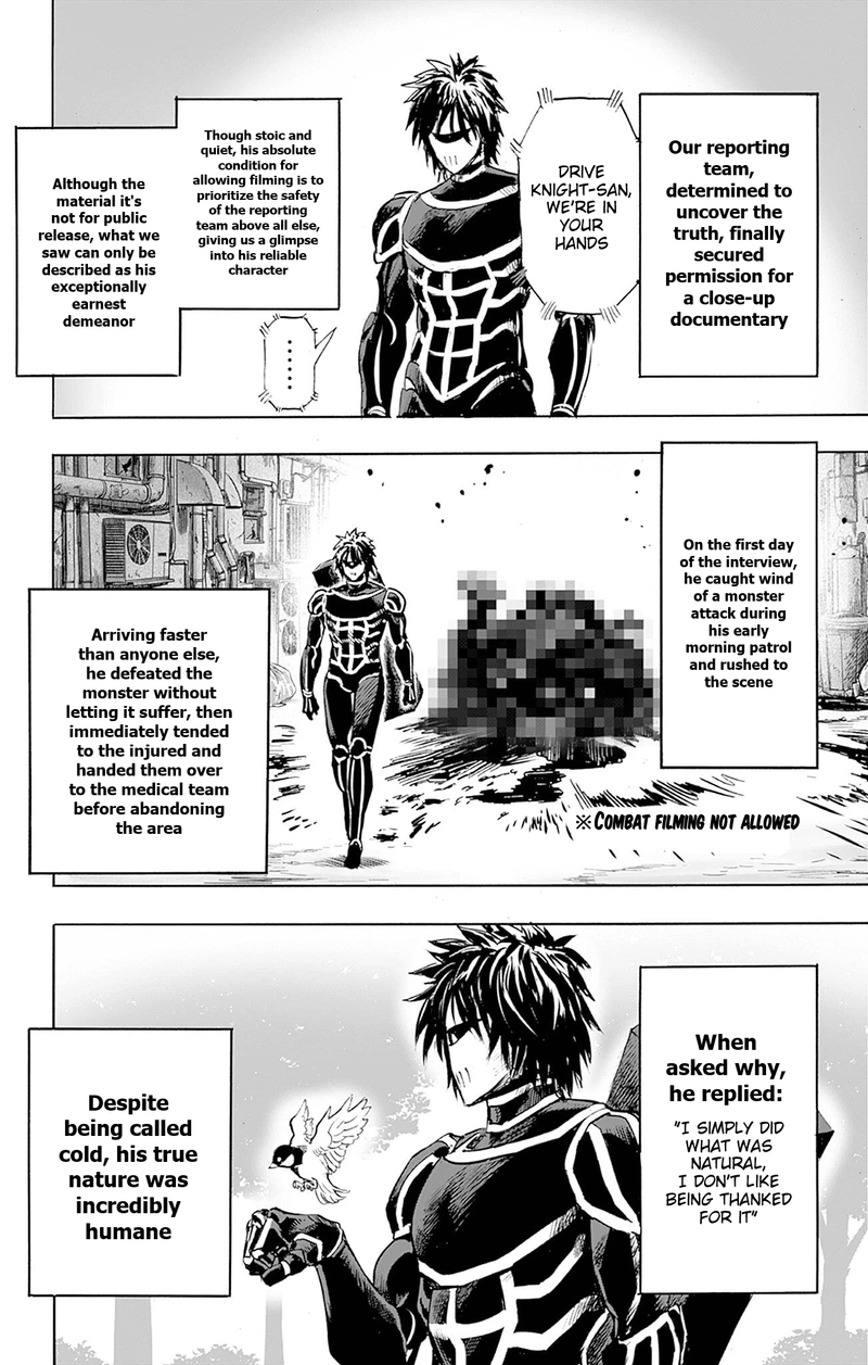 One Punch Man Manga Chapter 166.5 page 11 - Rumors About Drive Knight | Volume 33 Extras