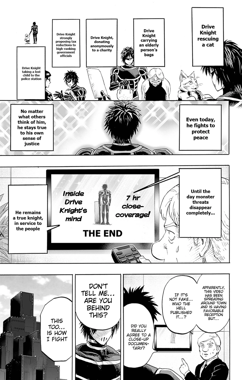 One Punch Man Manga Chapter 166.5 page 12 - Rumors About Drive Knight | Volume 33 Extras