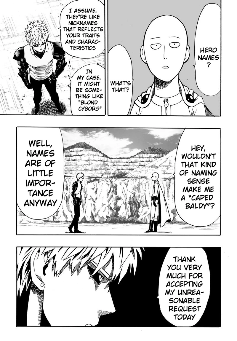 One Punch Man Manga Chapter 17 page 3 - Sparring