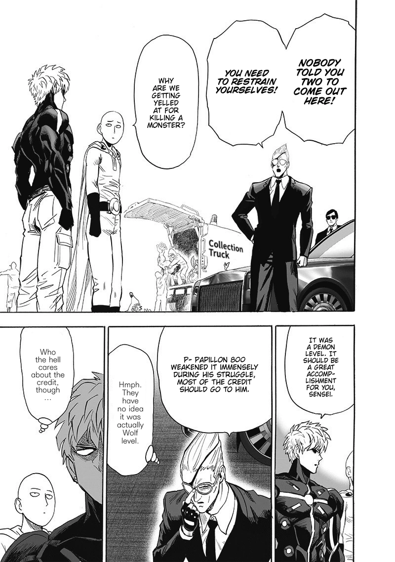 One Punch Man Manga Chapter 187 page 31 - The Butterfly and The Back