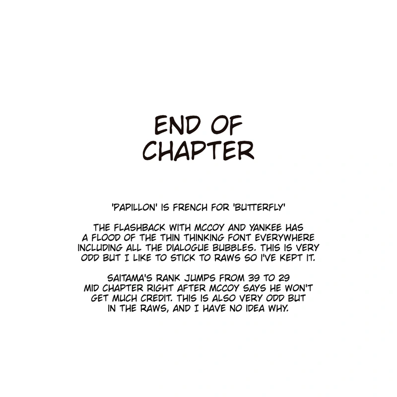 One Punch Man Manga Chapter 187 page 42 - The Butterfly and The Back