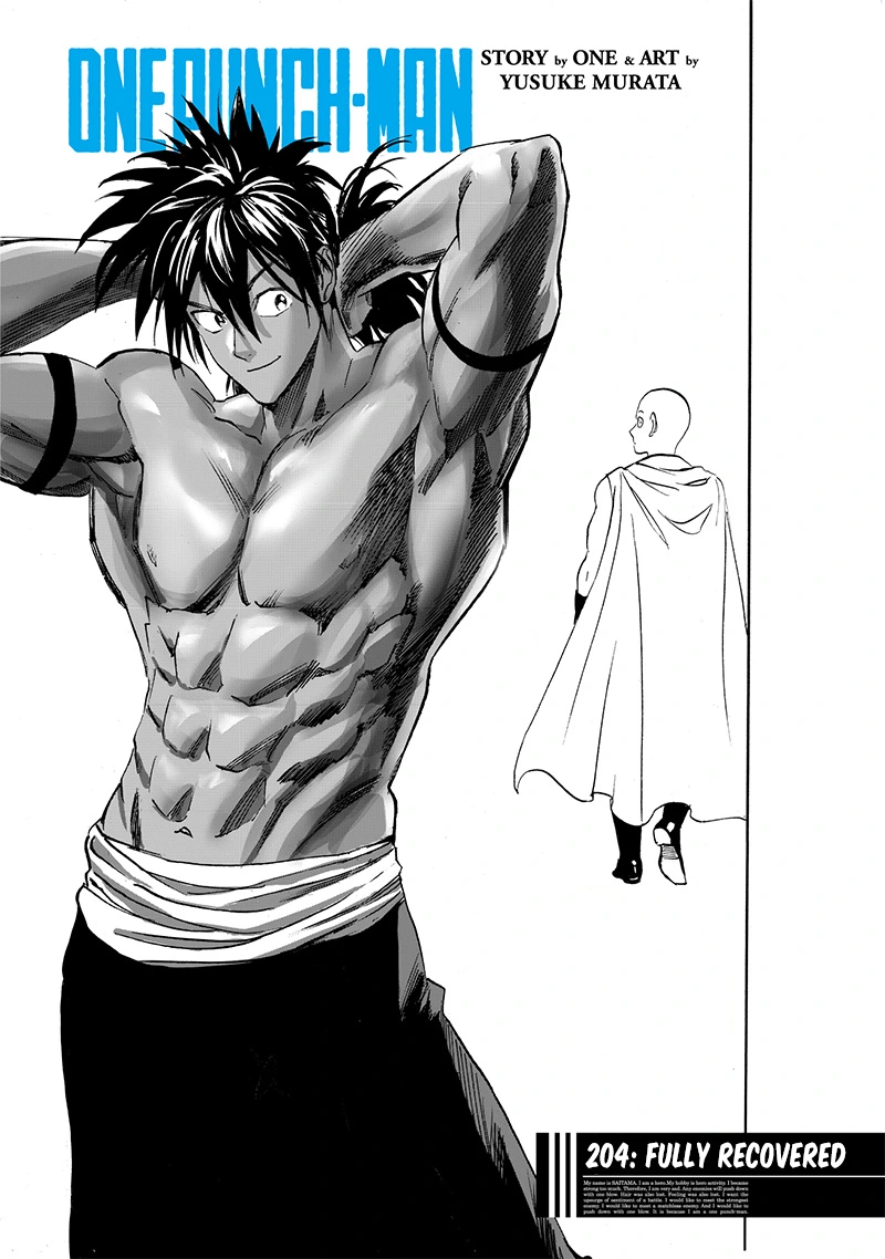 One Punch Man Manga Chapter 204 page 1 - Fully Recovered