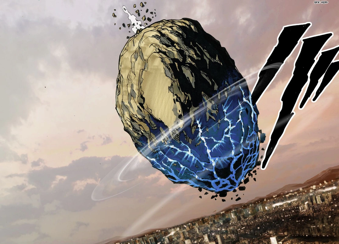 One Punch Man Manga Chapter 21 page 101 - Giant Meteor