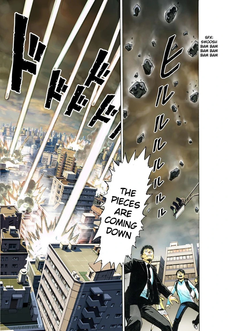 One Punch Man Manga Chapter 21 page 106 - Giant Meteor