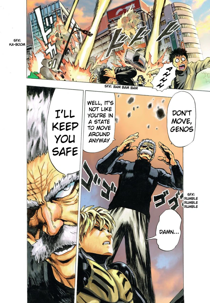 One Punch Man Manga Chapter 21 page 107 - Giant Meteor