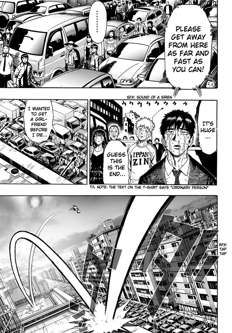 One Punch Man Manga Chapter 21 page 33 - Giant Meteor