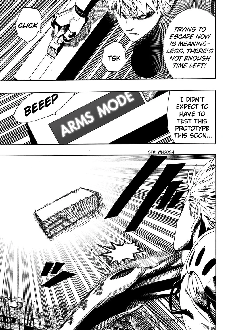 One Punch Man Manga Chapter 21 page 35 - Giant Meteor