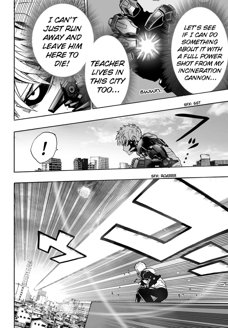 One Punch Man Manga Chapter 21 page 45 - Giant Meteor