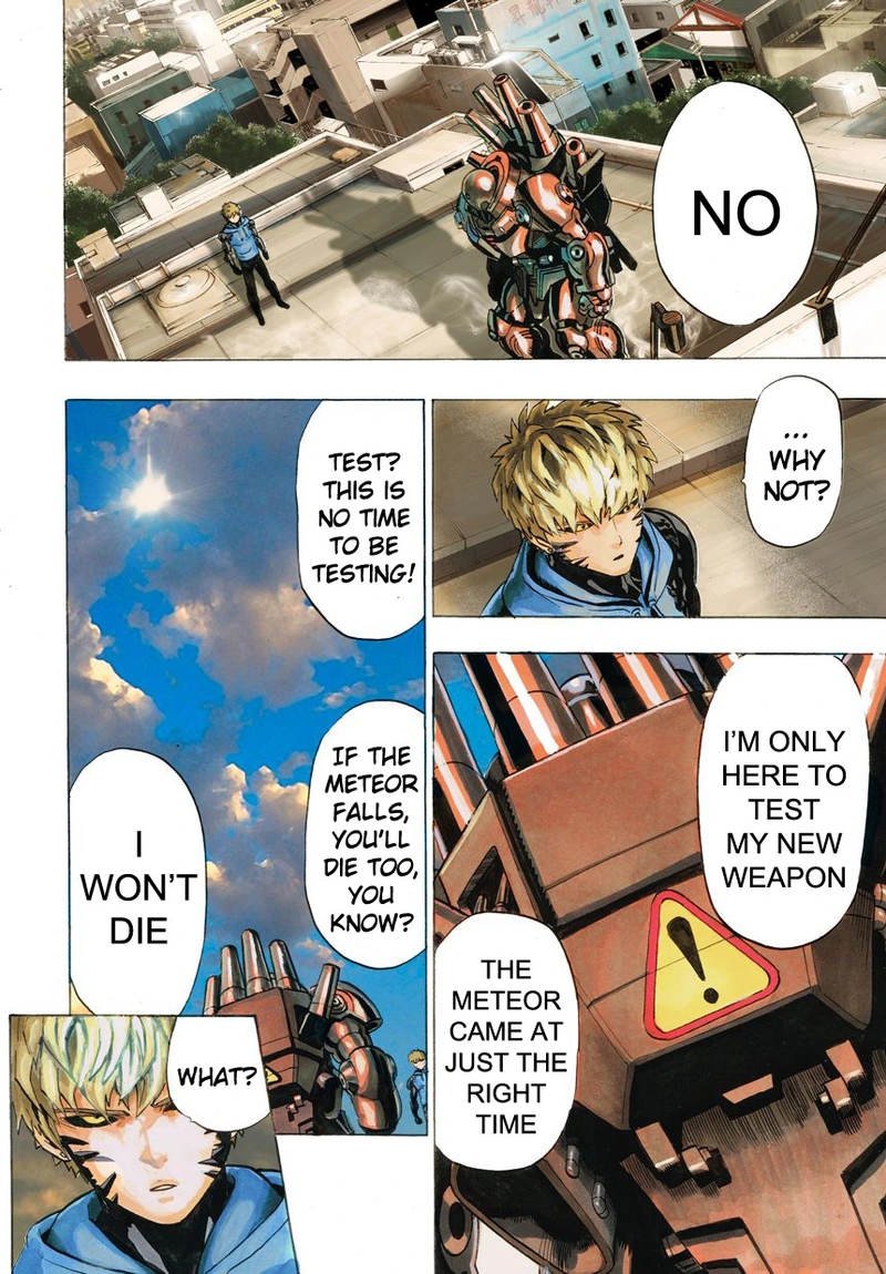 One Punch Man Manga Chapter 21 page 71 - Giant Meteor