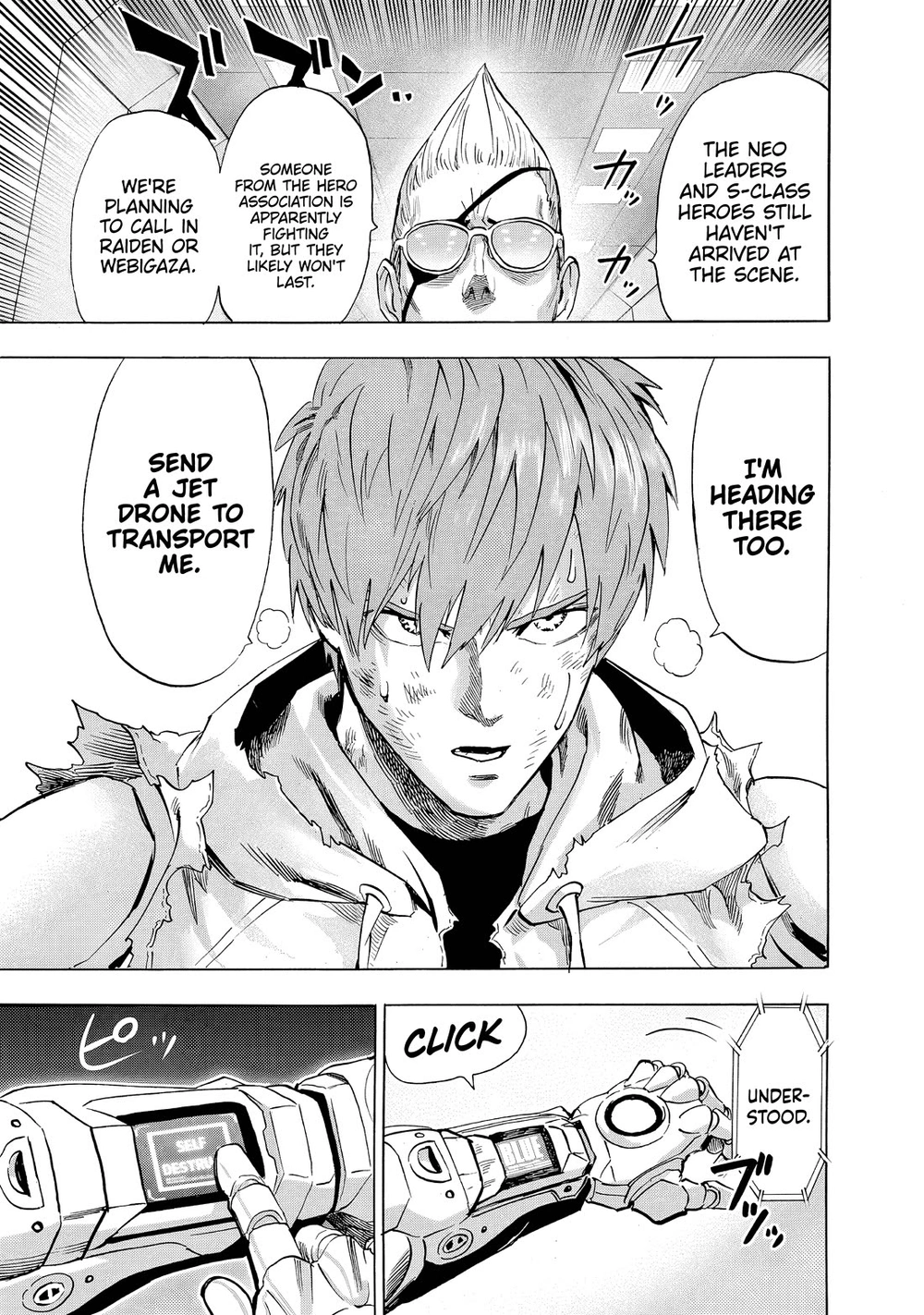 One Punch Man Manga Chapter 229 page 5 - Interception