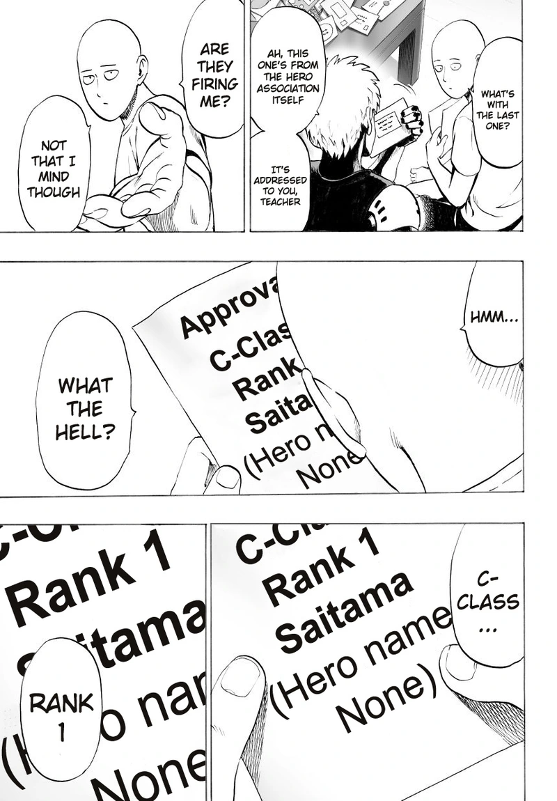 One Punch Man Manga Chapter 29 page 7 - B-Class