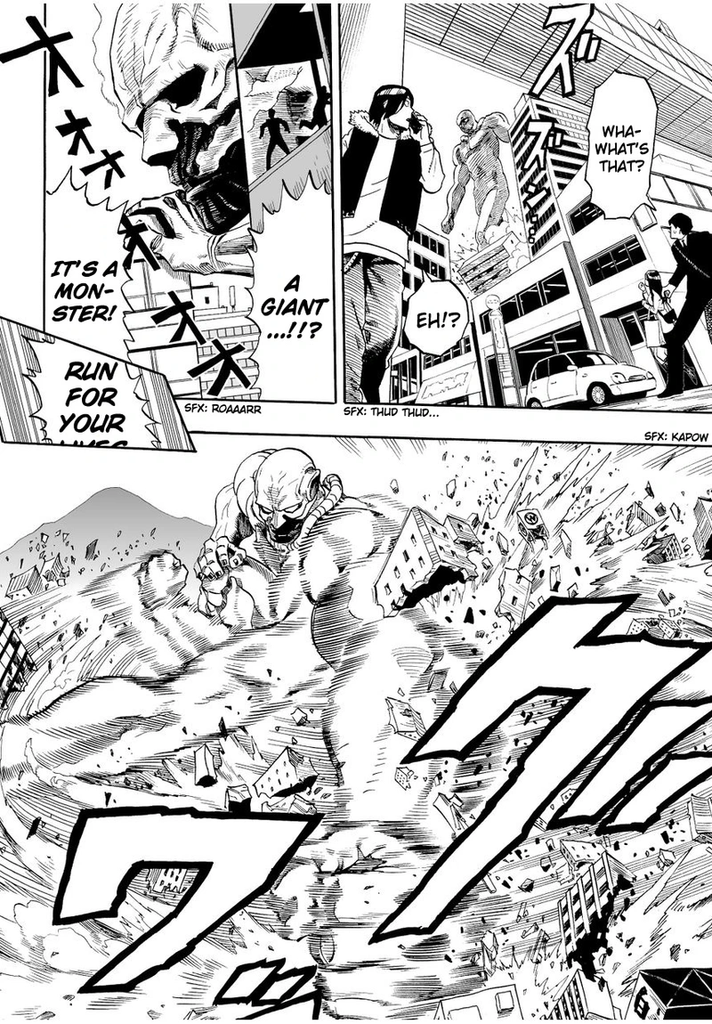 One Punch Man Manga Chapter 3 page 8 - A Dangerous Being
