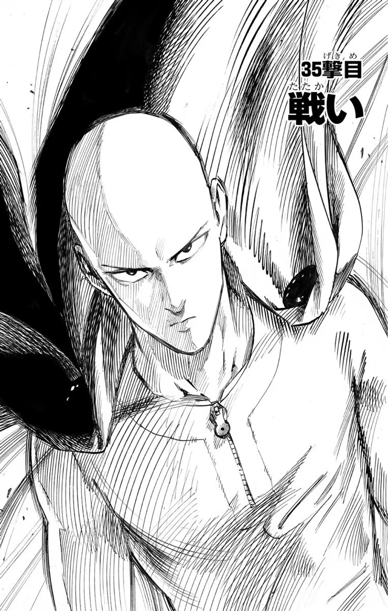 One Punch Man Manga Chapter 35 page 1 - The Fight