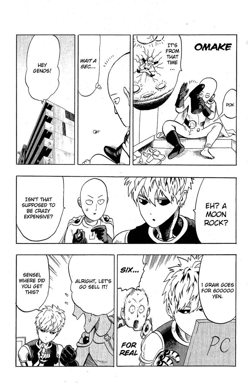 One Punch Man Manga Chapter 37.5 page 11 - Volume 7 Extras