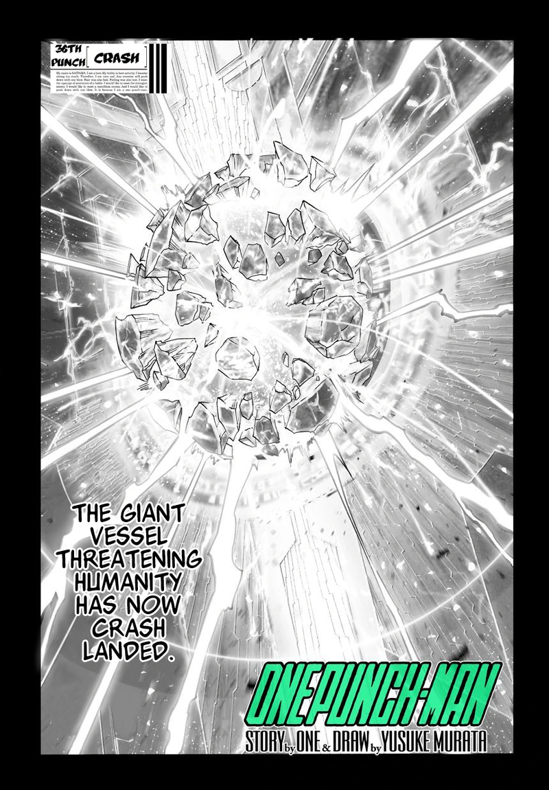 One Punch Man Manga Chapter 37 page 1 - Crash