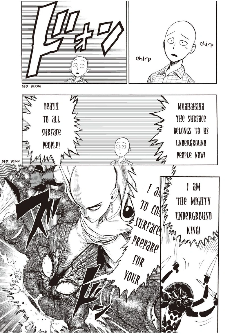 One Punch Man Manga Chapter 4 page 18 - Dark Undergrounders
