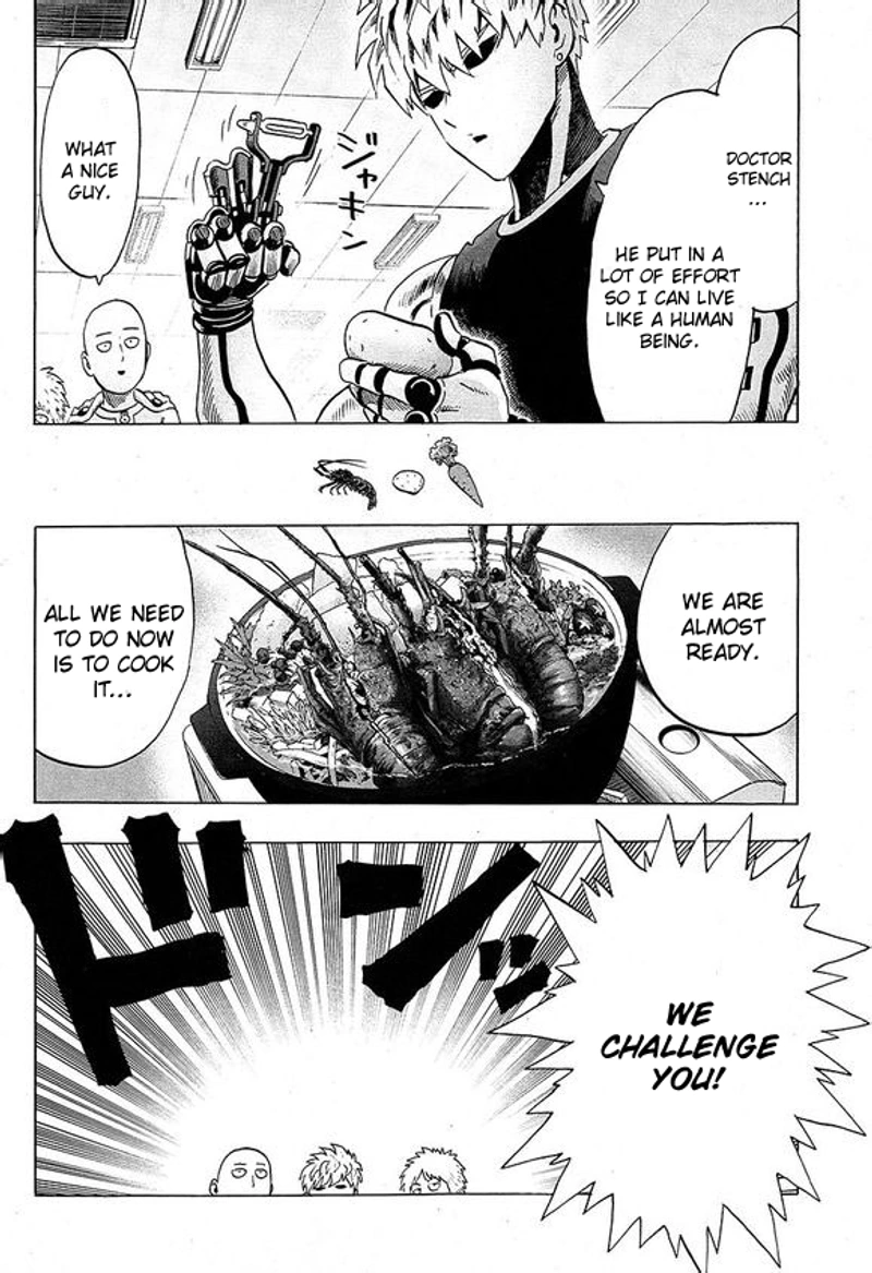 One Punch Man Manga Chapter 40.7 page 10 - Lobster | Volume 8 Extras