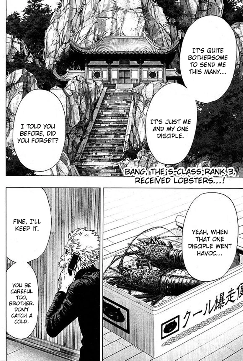 One Punch Man Manga Chapter 40.7 page 2 - Lobster | Volume 8 Extras