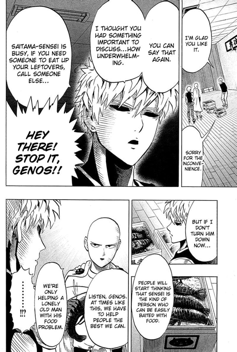 One Punch Man Manga Chapter 40.7 page 4 - Lobster | Volume 8 Extras
