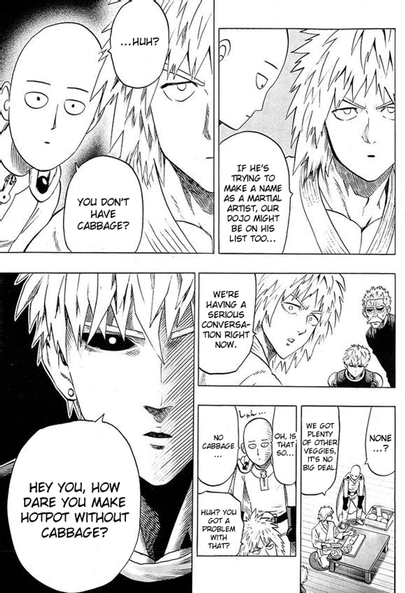 One Punch Man Manga Chapter 40.7 page 7 - Lobster | Volume 8 Extras