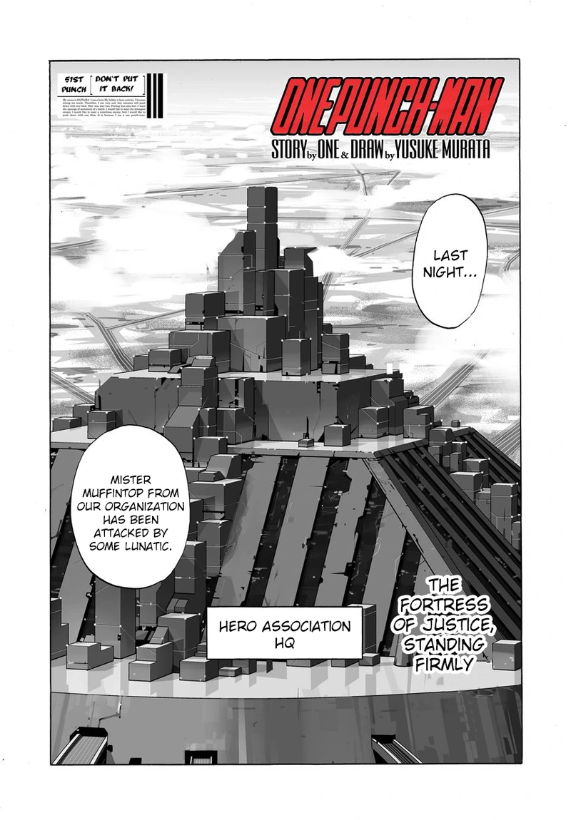One Punch Man Manga Chapter 52 page 1 - Don't Put It Back!