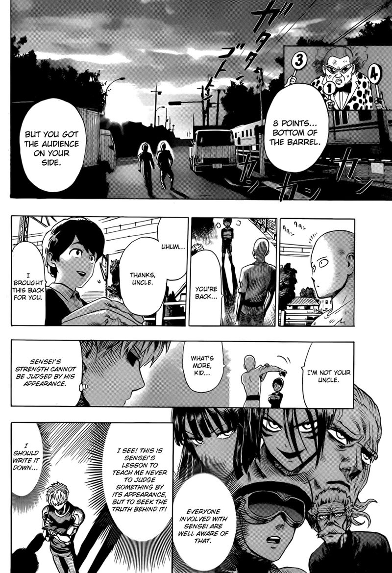 One Punch Man Manga Chapter 55.7 page 18 - Sense | Volume 10 Extras