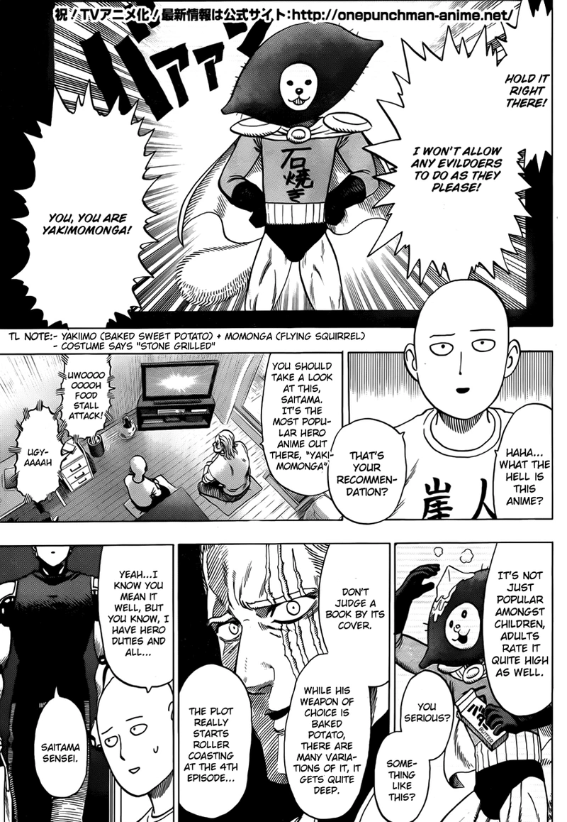One Punch Man Manga Chapter 55.7 page 2 - Sense | Volume 10 Extras