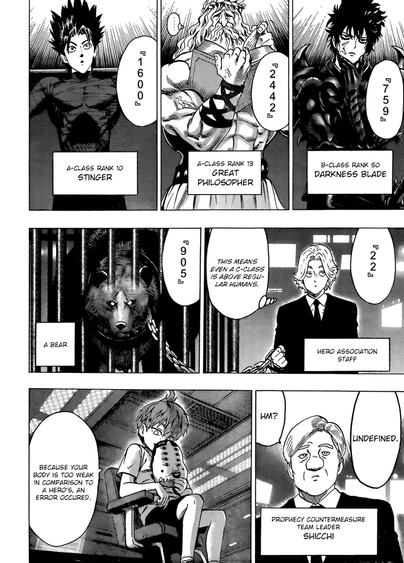 One Punch Man Manga Chapter 55.8 page 14 - Numbers | Volume 10 Extras