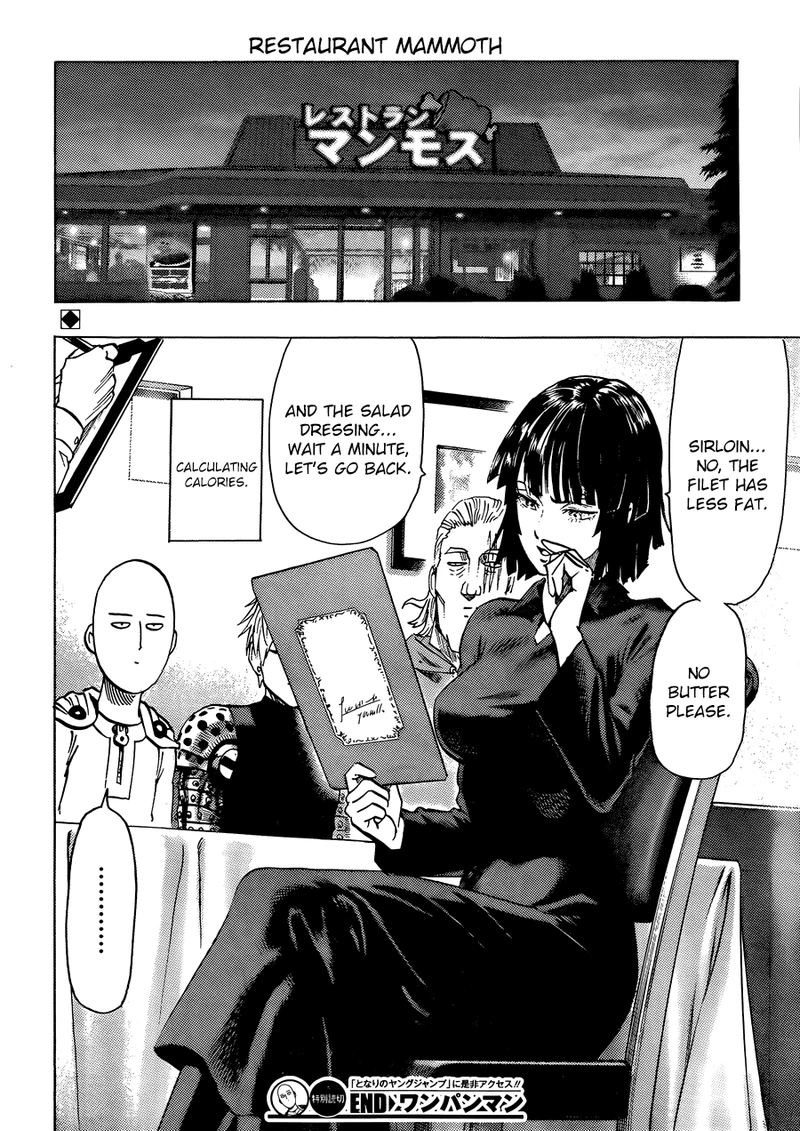 One Punch Man Manga Chapter 55.8 page 33 - Numbers | Volume 10 Extras