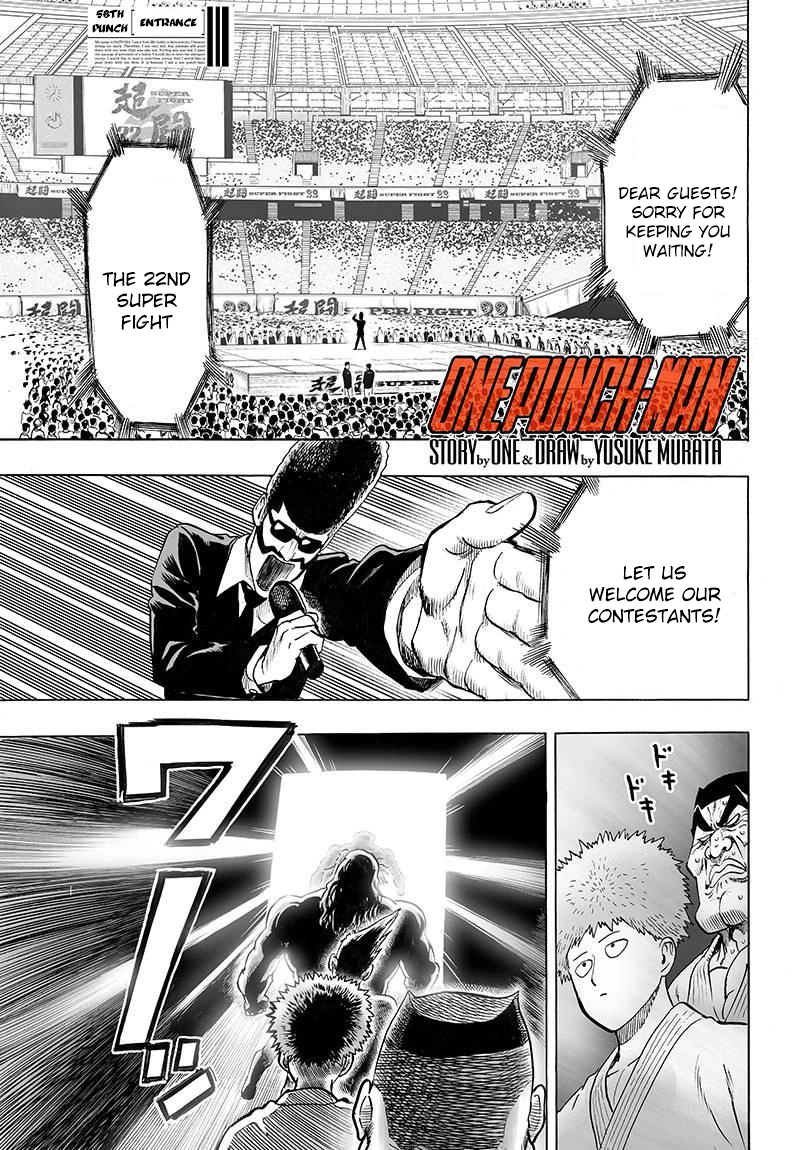 One Punch Man Manga Chapter 60 page 1 - Entering the Stadium