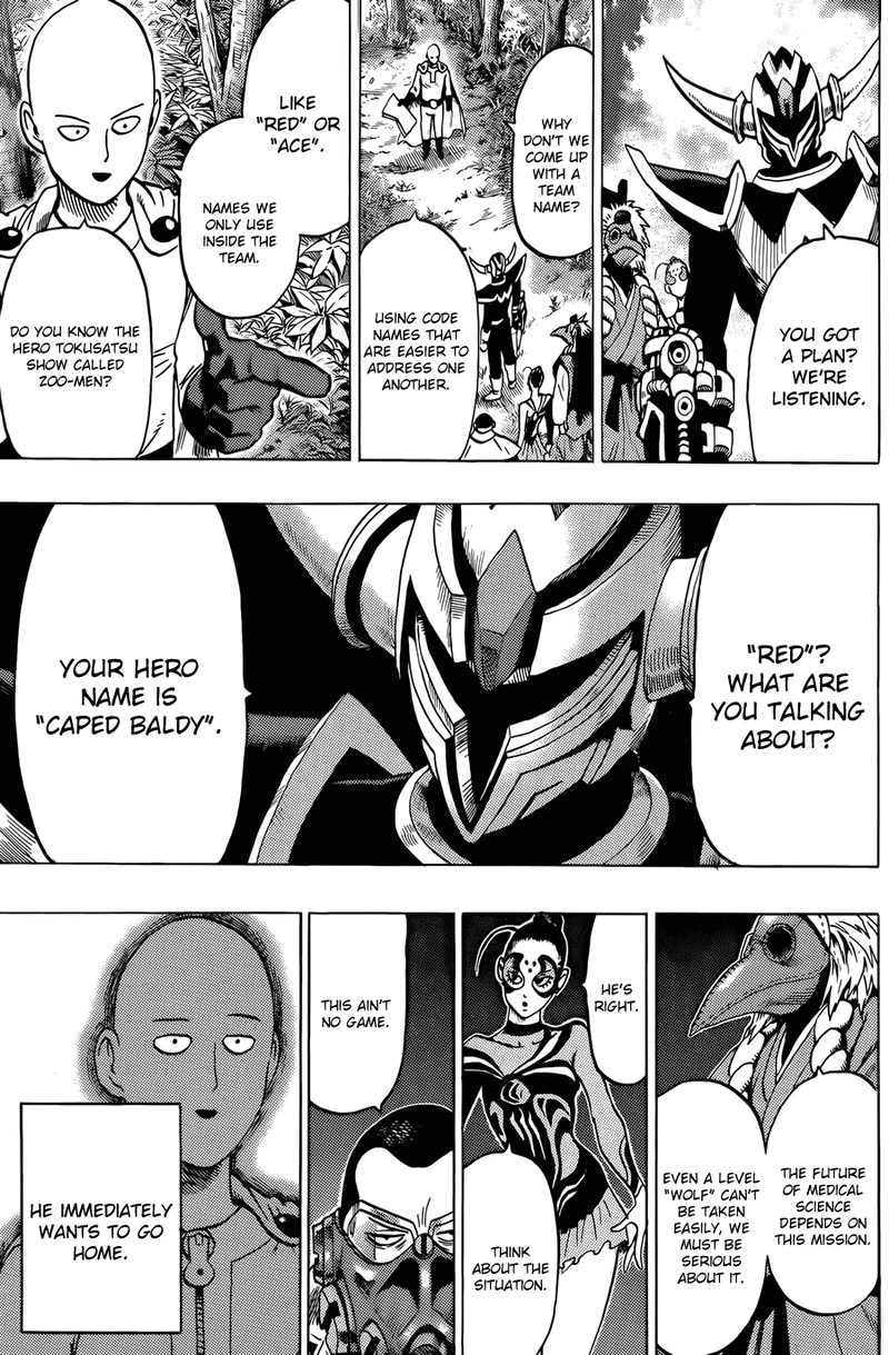 One Punch Man Manga Chapter 61.6 page 11 - Squadron | Volume 11 Extras