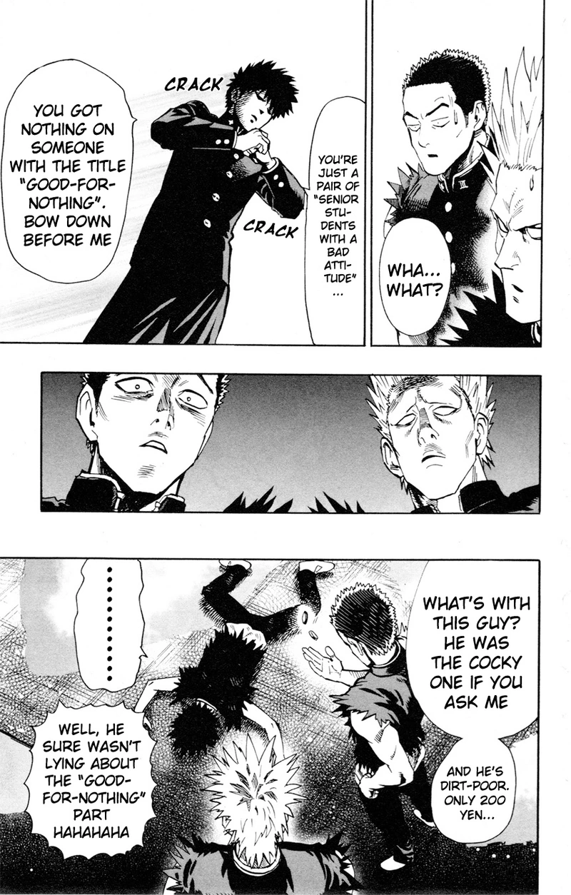 One Punch Man Manga Chapter 8.5 page 13 - 200 Yen | Volume 1 Extras