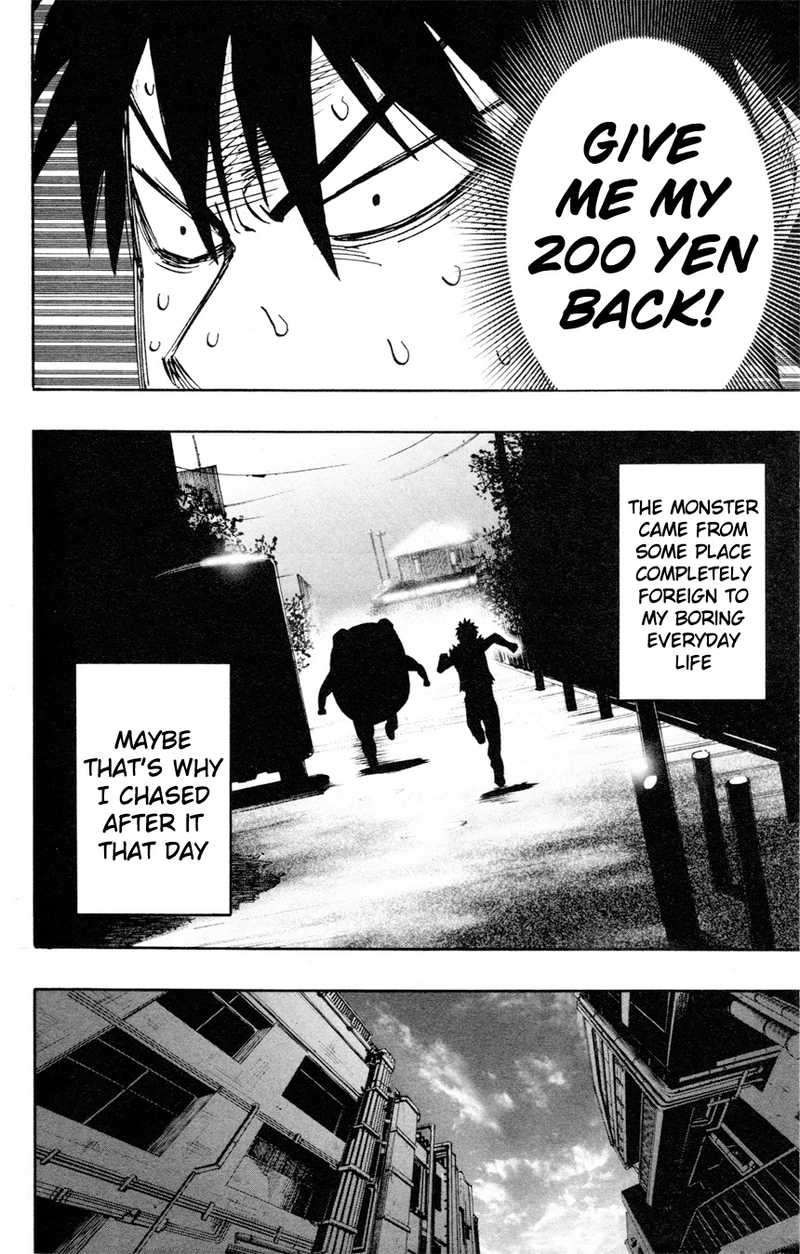 One Punch Man Manga Chapter 8.5 page 18 - 200 Yen | Volume 1 Extras