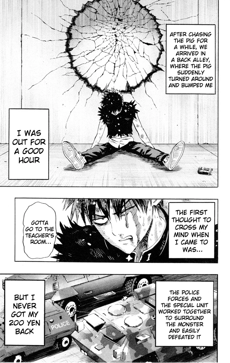 One Punch Man Manga Chapter 8.5 page 19 - 200 Yen | Volume 1 Extras