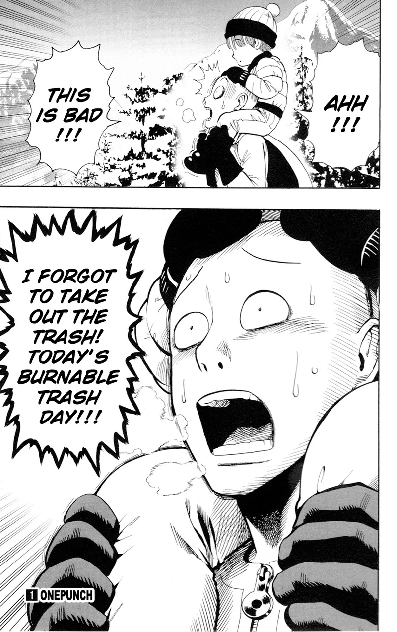 One Punch Man Manga Chapter 8.5 page 24 - 200 Yen | Volume 1 Extras