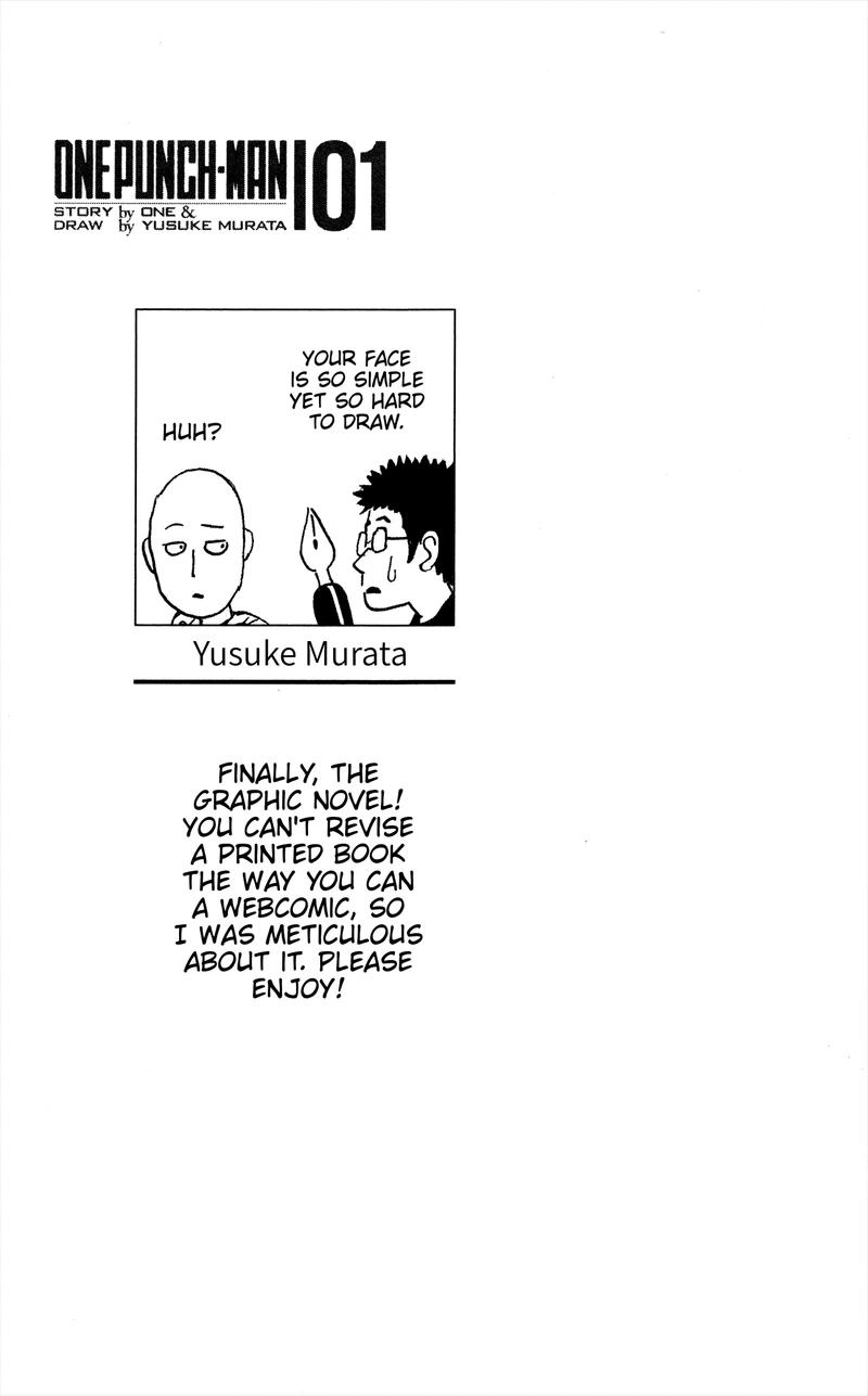 One Punch Man Manga Chapter 8.5 page 28 - 200 Yen | Volume 1 Extras