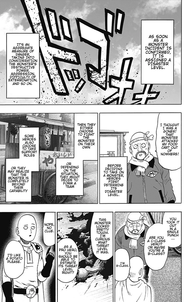 One Punch Man Manga Chapter 80.6 page 2 - Disaster Level | Volume 15 Extras