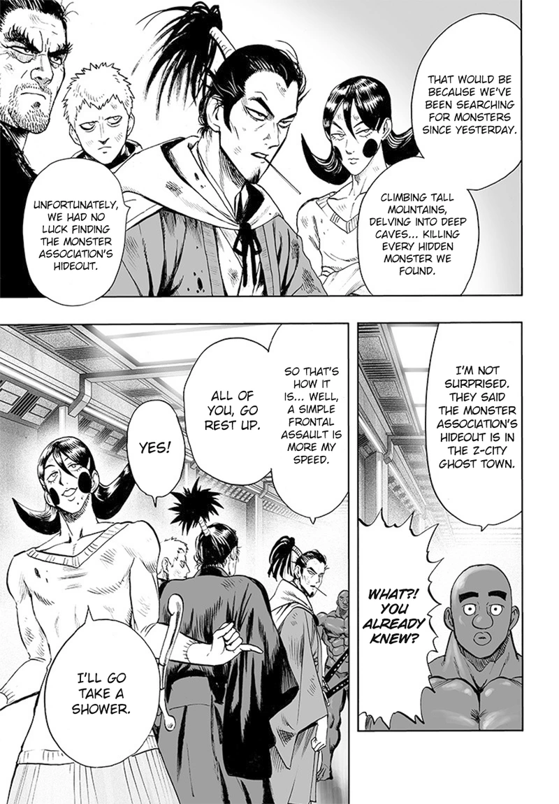 One Punch Man Manga Chapter 85 page 17 - Is it Because I'm Caped Baldy?