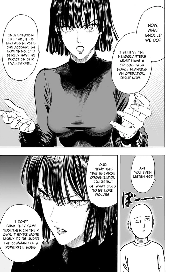 One Punch Man Manga Chapter 85 page 38 - Is it Because I'm Caped Baldy?