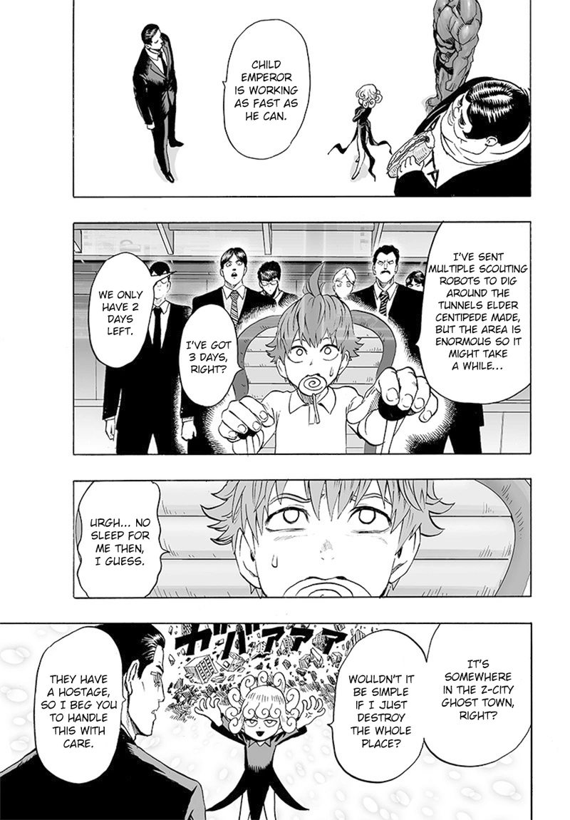 One Punch Man Manga Chapter 85 page 9 - Is it Because I'm Caped Baldy?