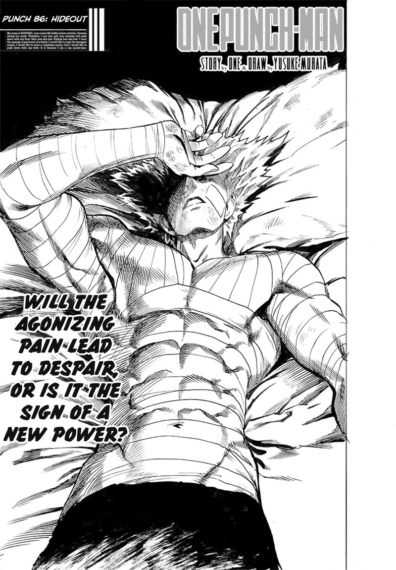 One Punch Man Manga Chapter 86 page 1 - Hideout