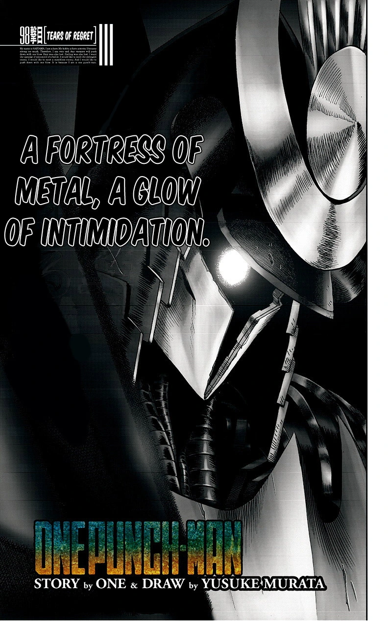 One Punch Man Manga Chapter 98 page 1 - Tears of Regret
