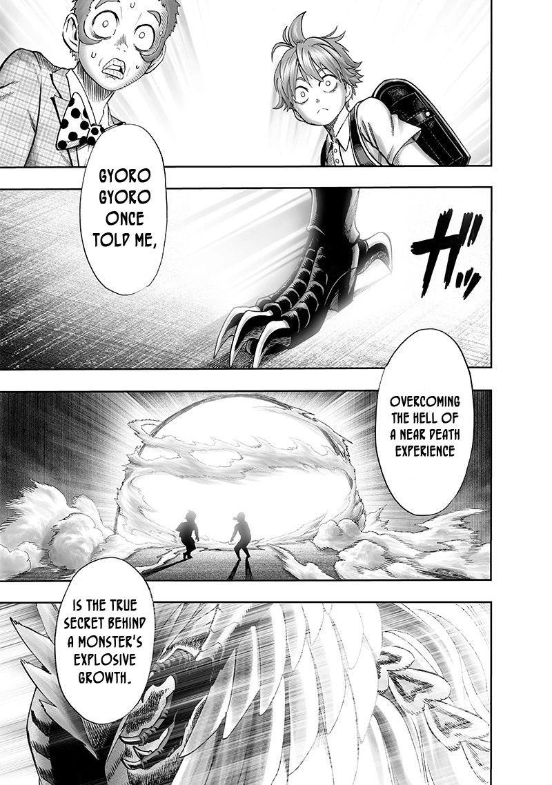 One Punch Man Manga Chapter 98 page 18 - Tears of Regret